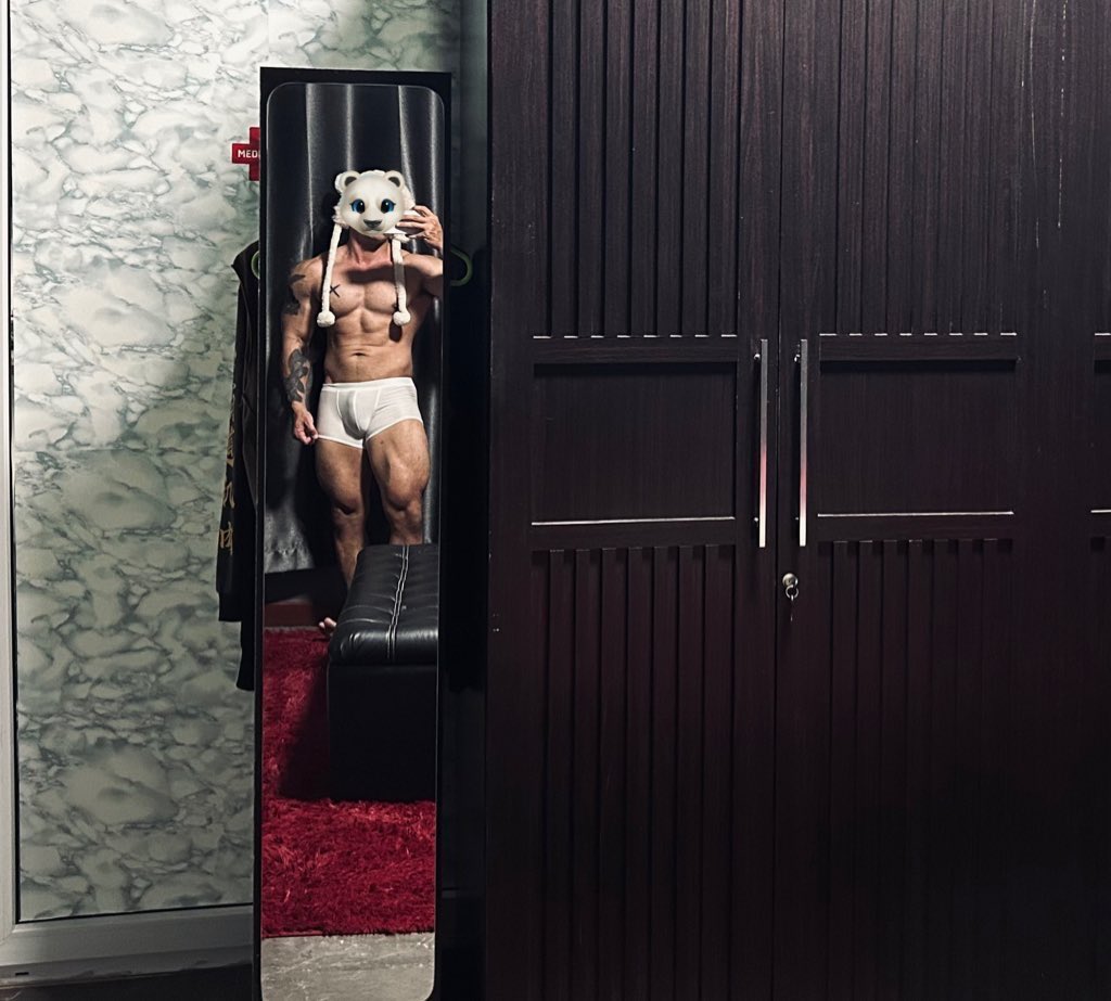 รับเทรนอยู่นะ 🐻‍❄️ #หุ่นหมี #เทรนเนอร์