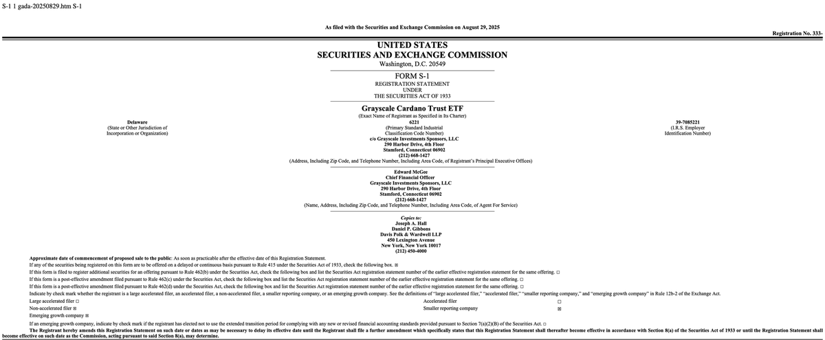BREAKING NEWS:

GRAYSCALE TO STAKE ALL ADA HELD IN ITS CARDANO ETF 😱😱😱

<a href="/Grayscale/">Grayscale</a>  has revealed plans to stake all $ADA inside its Cardano ETF (GADA). 

If regulators approve, staking rewards will flow directly back into the fund, supercharging share value after fees.

How
