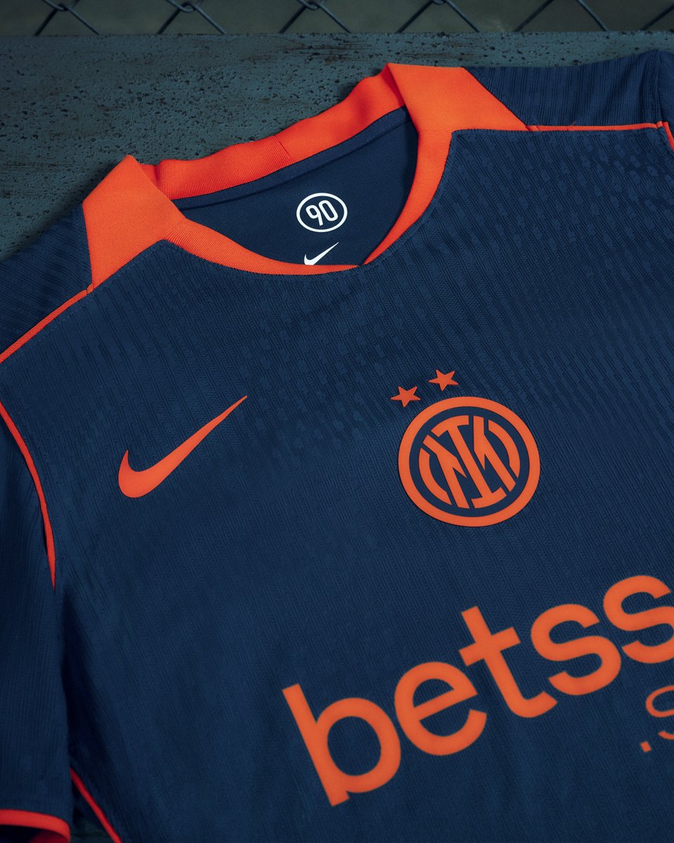 Inter’s 25/26 third kit is here! ⚫🔵 A tribute to the club’s history &amp; spirit, with that striking orange detail we can’t get enough of. 🧡 As proud Main Sponsor, we can’t wait to see it debut vs #Sassuolo on Sept 21! ✨ 

#Betsson #ForzaInter | <a href="/Inter/">Inter ⭐⭐</a>