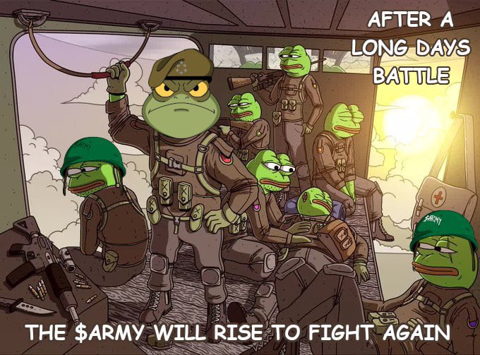 <a href="/inversebrah/">smolting (wassie, verse)</a> $ARMY 🪖’ is the movement of the resilient heart;  and bravery of spirit, 
 <a href="/JSPHost/">JSP 🐸🪖</a> up and ready to the his Sodiers 🪖to conquer 🐸

x.com/71seekfreedom/…