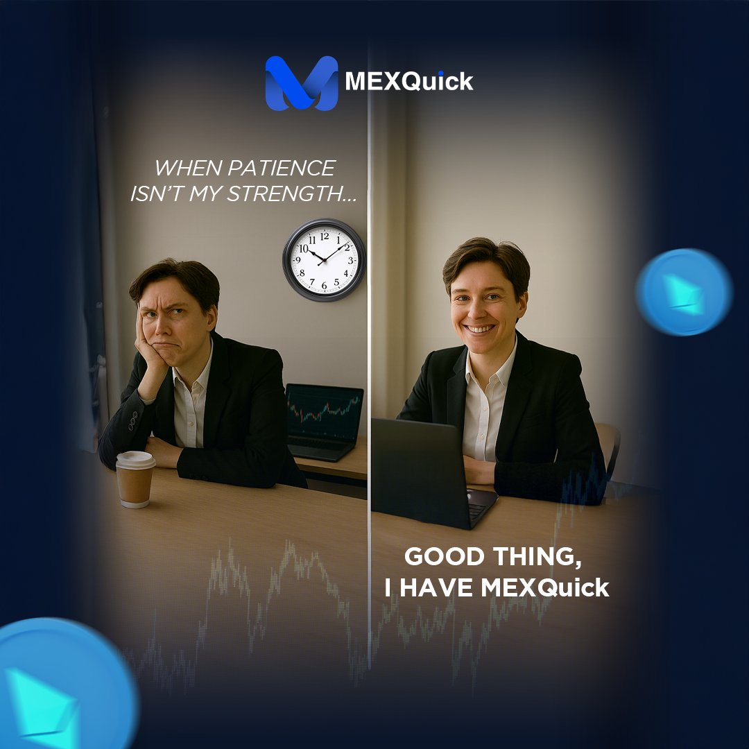 MexQuickOfcl's tweet image. Relatable? 😂
With #MEXQuick, no waiting ”

Hashtags: #TradingMeme #RelatableTrader #FastTrading #MEXQuick