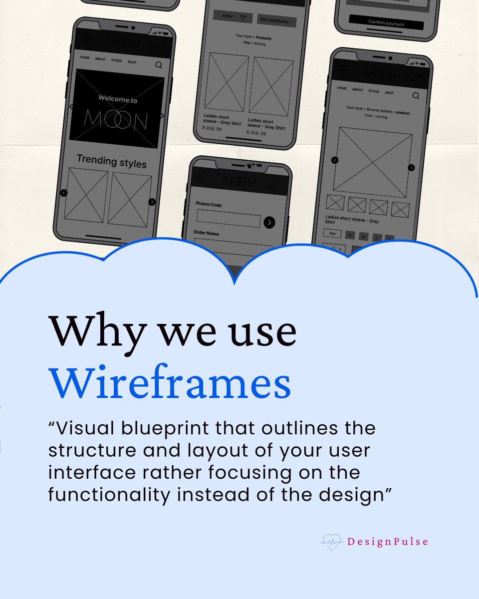 DesignPulse0's tweet image. Have you ever wondered why we do wireframes as UX/UI designers?
Did you stumble across some mental blocks that feel like it is worthless and a waste of time.
It is definitely not. Here is some inspiration for next time.

#learning #UIUX #wirframes #designprocess #designthinking