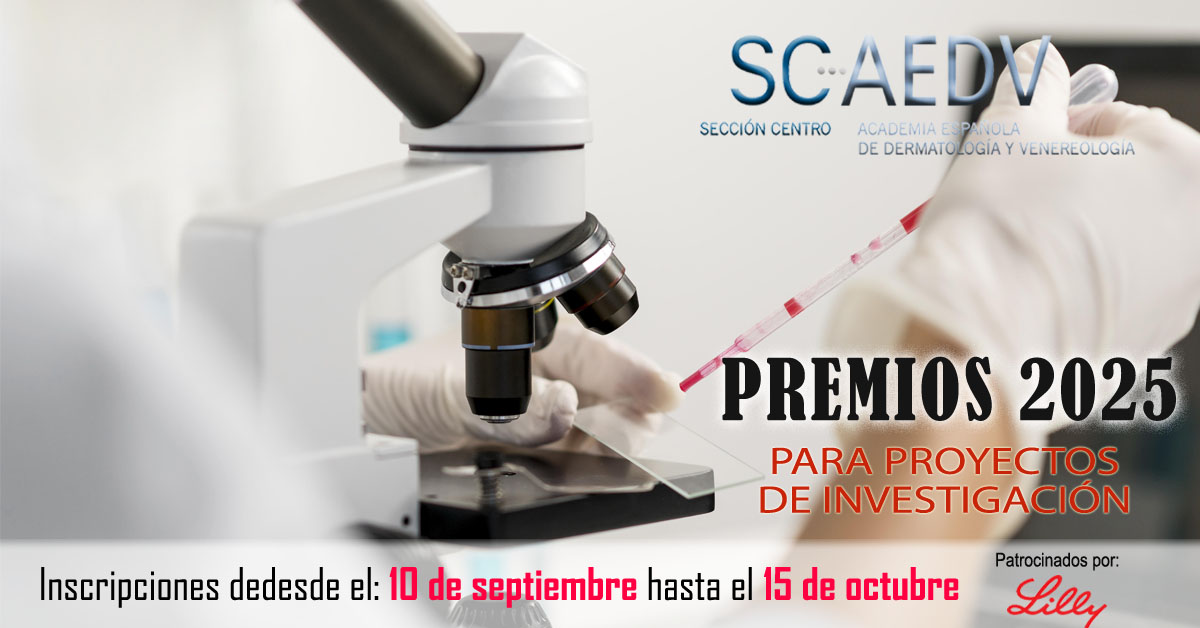 Sección Centro de la AEDV (@sc_aedv) on Twitter photo 📢Se convoca la 9ª ed. de los premios a los mejores Proyectos de Investigación de la <a href="/sc_aedv/">Sección Centro de la AEDV</a> del año 2025.
📌Los estudios deberán remitirse a seccion.centro@equipo.aedv.es, hasta el 15/10/2025.
➡Consulta las bases en:
bit.ly/42pstVT 📢Se convoca la 9ª ed. de los premios a los mejores Proyectos de Investigación de la <a href="/sc_aedv/">Sección Centro de la AEDV</a> del año 2025.
📌Los estudios deberán remitirse a seccion.centro@equipo.aedv.es, hasta el 15/10/2025.
➡Consulta las bases en:
bit.ly/42pstVT