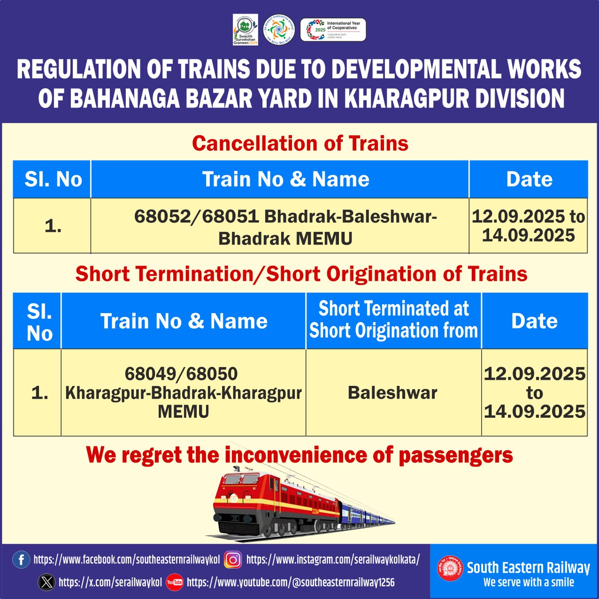 South Eastern Railway (@serailwaykol) on Twitter photo #ser #IndianRailways #ser #IndianRailways