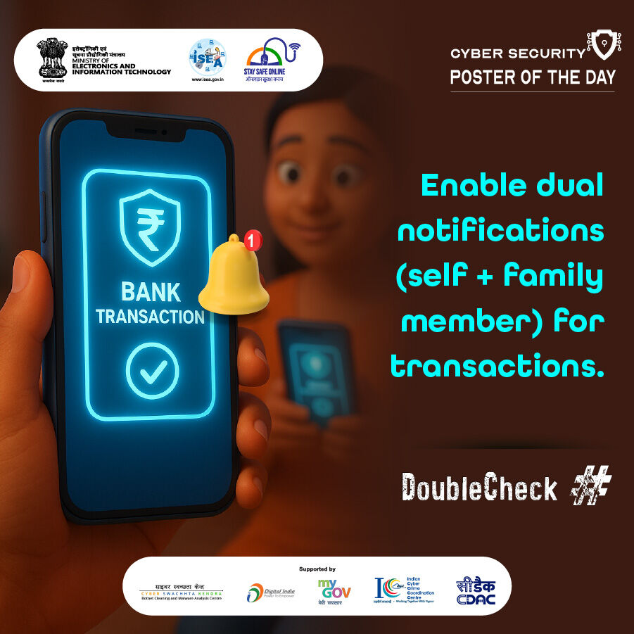 💡 Did you know that giving yourself and a family member dual notifications can protect you from undetected scams? Remain safe and one step ahead.