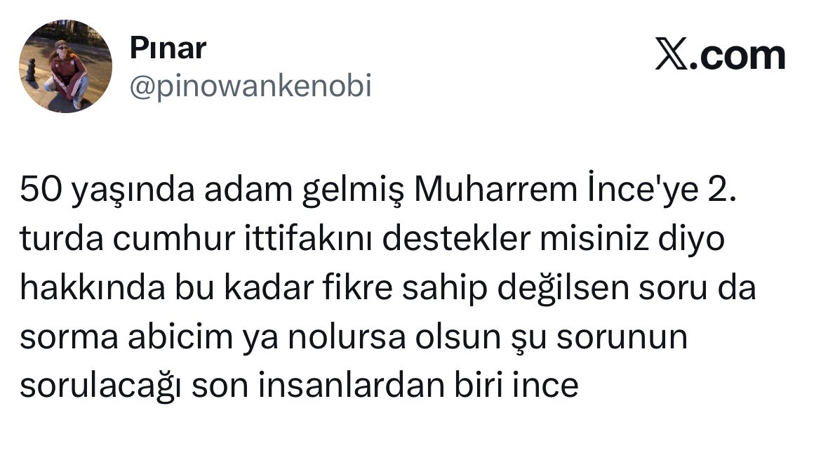 Biz bunu o zaman da söyledik