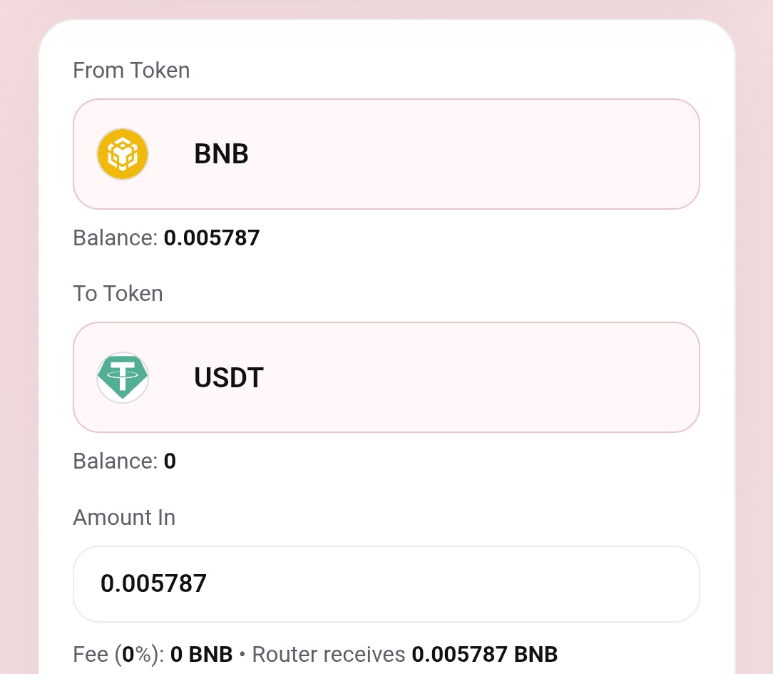 Tether2RupeSwap's tweet image. Community congratulations 🎉
Swap BNB to USDT or ANY BNB CHAIN TOKEN with 0 fees
Tether2Rupeeswap.online
#bnb
