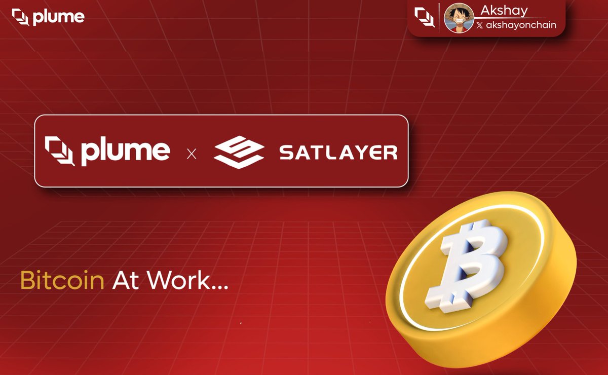Akshay.g (@akshayy_eth) on Twitter photo Been checking out <a href="/plumenetwork/">Plume - RWAfi Chain</a> spotlight on their partnership with <a href="/exSatNetwork/">exSat Network</a>, and it's all about turning Bitcoin into a core part of onchain banking.
exSat is building a full ecosystem where BTC holders can access banking services, compliance tools, and real world Been checking out <a href="/plumenetwork/">Plume - RWAfi Chain</a> spotlight on their partnership with <a href="/exSatNetwork/">exSat Network</a>, and it's all about turning Bitcoin into a core part of onchain banking.
exSat is building a full ecosystem where BTC holders can access banking services, compliance tools, and real world