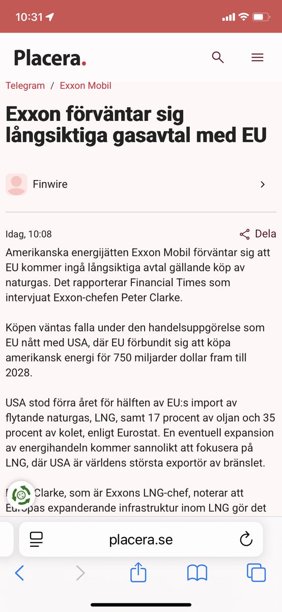 Det är lite sånt här man gillar när man har gjort ett litet köp