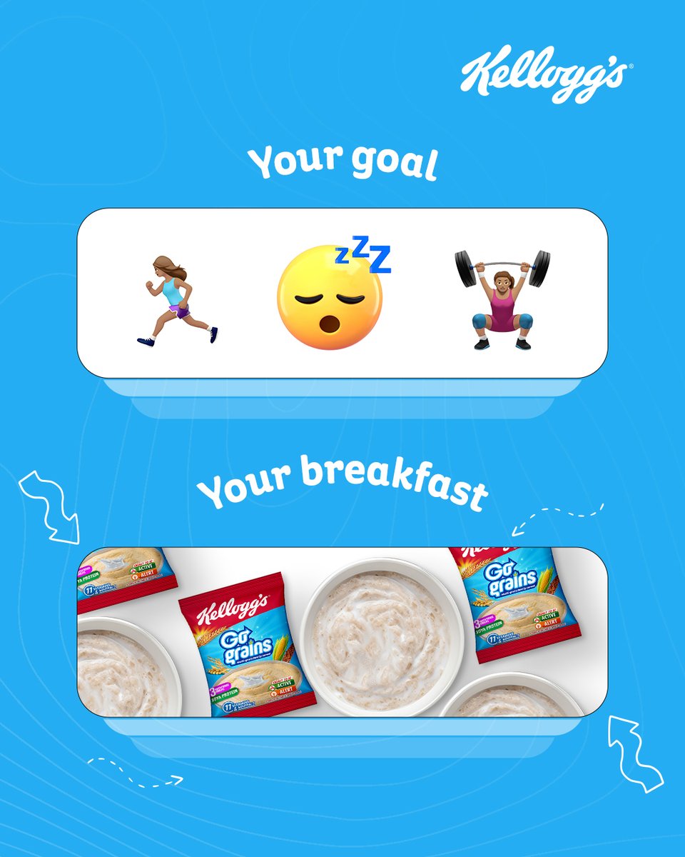 KelloggsNigeria's tweet photo. If greatness is your goal, Go Grains is your breakfast. Fuel greatness every morning.

#KelloggsWorldsNo1 #KelloggsNigeria #KelloggsSuperStars #BreakfastTimeIsKelloggsTime #KelloggsNigeria #GoGrains #Activelifestyle https://t.co/dWjzlQpK0h