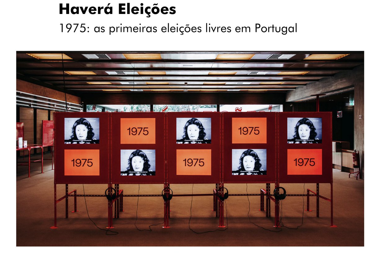 As primeiras eleições livres com sufrágio universal foram para a Constituinte, a 25 de abril de 1975. O 25 de Novembro foi muito importante, mas é por isso mesmo que a sua comemoração não precisa de assentar em equívocos. Já agora: a exposição está até 31 de outubro :-)