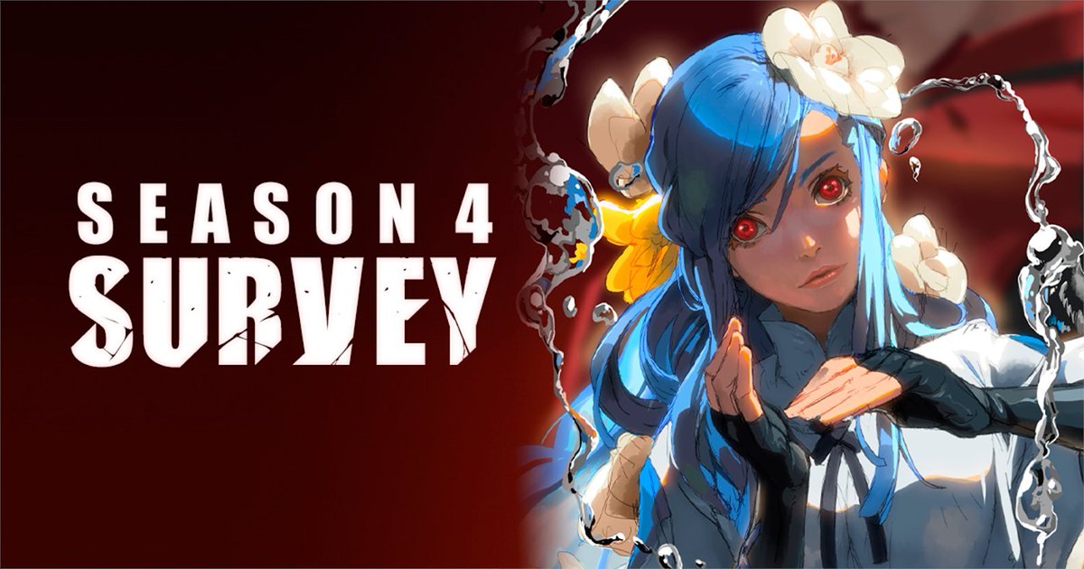 【Survey Request】
Fill out the survey for GUILTY GEAR -STRIVE- Season 4.
Let us hear your voices to help shape the game's future!

🔽Survey Page🔽
jp.surveymonkey.com/r/JQDFX27

Survey period ends: 
9/17 7:59 AM(PDT)
9/17 4:59 PM(CEST)

*The survey has been updated due to previously