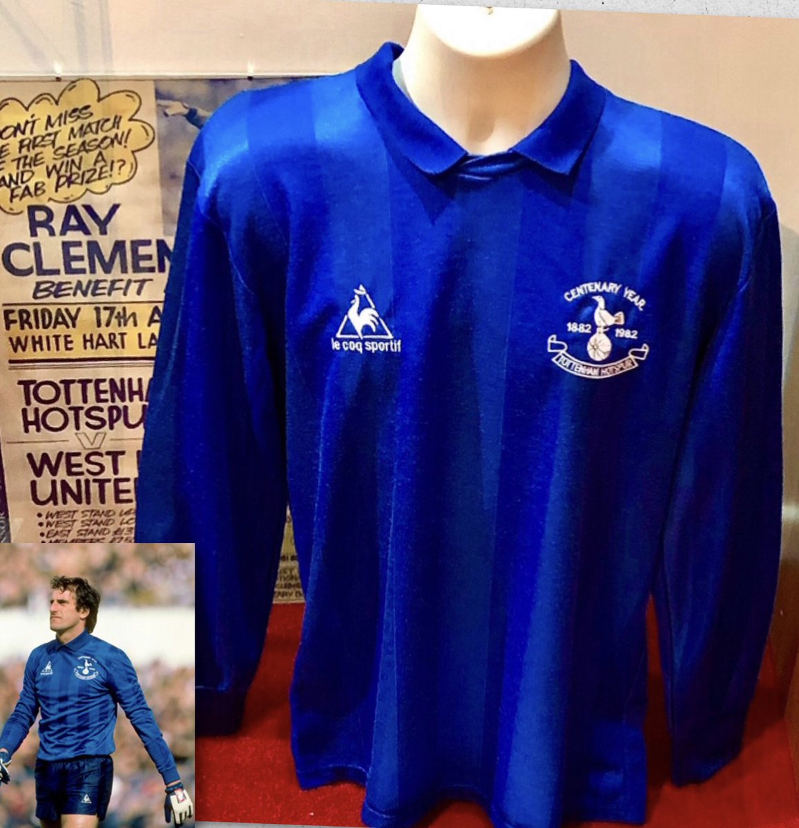 1982/83 …… <a href="/RayClem1/">Ray Clemence</a> <a href="/SpursOfficial/">Tottenham Hotspur</a> Goalkeeper shirt by <a href="/lecoqsportif/">le coq sportif</a>