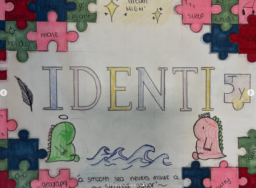 RusheyMeadAcad's tweet photo. Huge well done to our Year 9s for a brilliant start to their IDENTITY project! First homework of the year, fantastic effort, creativity, and thoughtfulness. Keep it up! 💪 #RusheyProud #Year9 #IdentityProject https://t.co/i6TJ66sKGv