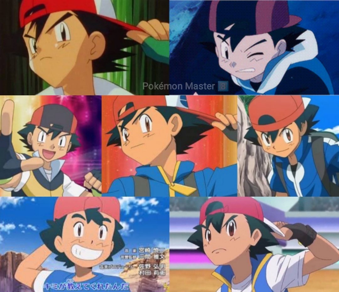 PokeMegha's tweet image. ✨An old Ash turning his cap compilation~💙✨
#Anipoke #Pokemon