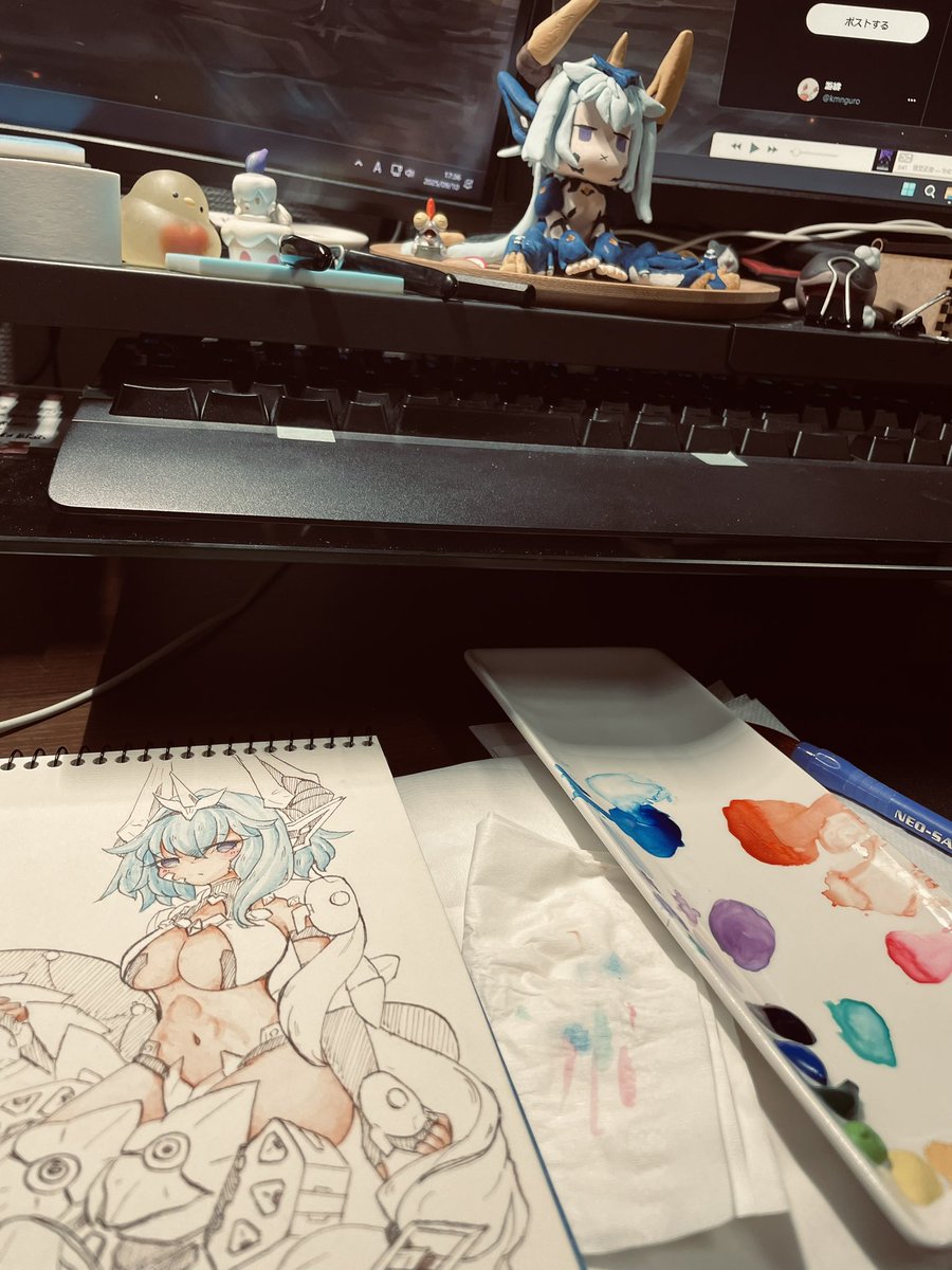 いろをぬっています
