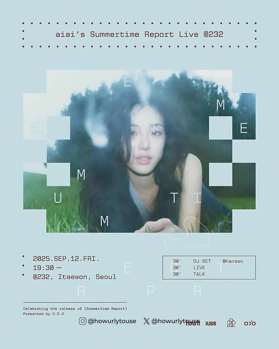 howurlytouse's tweet photo. #HOWTOSHOW | UPCOMING EVENT
This Friday night, itโs all about @ix2aiai โจ Celebrate her new EP with a special live show at 232, featuring Hansen on the decks and a fan event you wonโt wanna miss. ๐
๐ 232, Itaewon, Seoulโจ
๐๏ธ Friday, September 12, 2025
โฐ Start from 19:30
๐ซ Free entry (1 drink purchase required at bar)
Come over and bring your friday night energy! โค๏ธ
#aiai #์์ด์์ด #howtouse #ํ์ฐํฌ์ ์ฆ