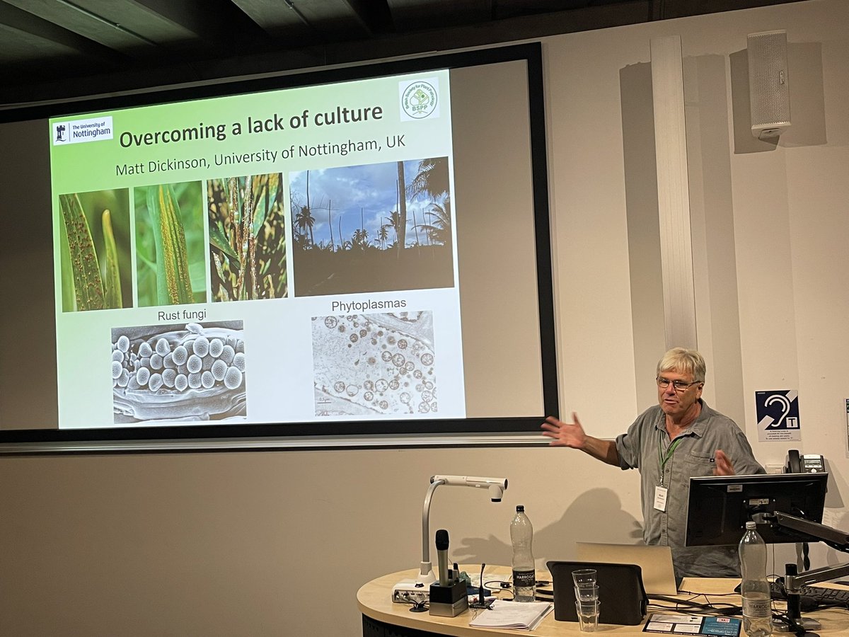 Presidential address <a href="/BS_PP/">British Society for Plant Pathology</a> right now!

Matt Dickinson on the lack of culture. That is phytoplasmas and rust fungi.

#PPATH2025