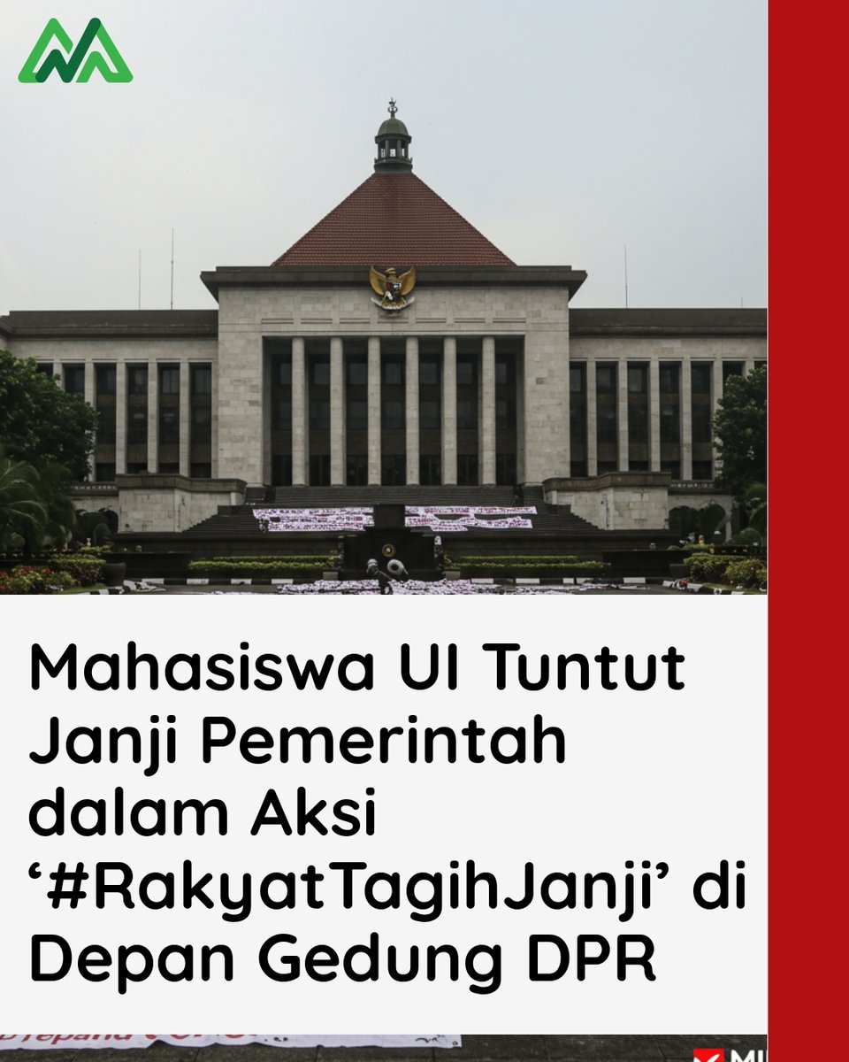 mikulnews_'s tweet image. Mahasiswa UI kembali demo di DPR, menagih janji 17+8 tuntutan rakyat! 💪✨ Suarakan keadilan dan perubahan, yuk terus dukung aksi mereka! #RakyatTagihJanji #BEMUI #DemoRakyat 🙌📢