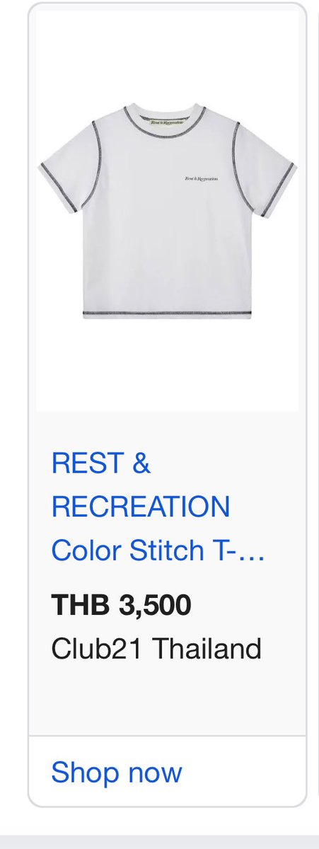 Stickers_circle's tweet image. ส่งต่อ REST&amp;amp;RECREATION รุ่น COLOR STITCH T-SHIRT สีขาว ไซต์ s
ใหม่มาก

2,000฿ รส

 #ส่งต่อrestandrecreation #ส่งต่อrestandrecreation
#ส่งต่อmardi #ส่งต่อmarithe #ส่งต่อsculptor #ส่งต่อstandoil #ส่งต่อpandora