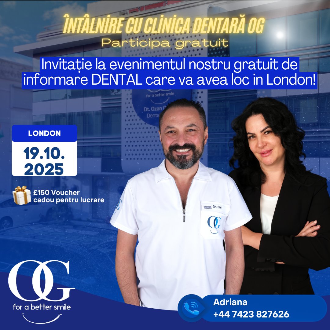 dtozanguner's tweet photo. OG Dental Clinic comes to London! 19.10.2025 #london https://t.co/1yIyxDfx1Y