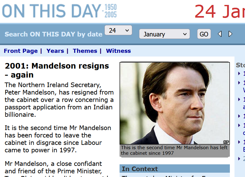 If ONLY there had been a sign Mandelson was dodgy before Starmer appointed him