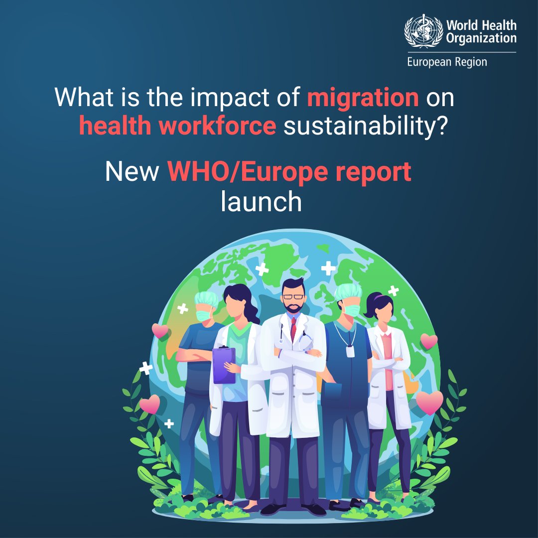 WHO_Europe's tweet image. 🌍 New @WHO_Europe report: Reliance on foreign-trained doctors + nurses is growing across Europe.
Join our webinar launch to discuss what this means for health systems—and the solutions to ensure sustainability.
📅 17-SEPT, 10-11 CEST
🔗 Register: bit.ly/4ntKKK1