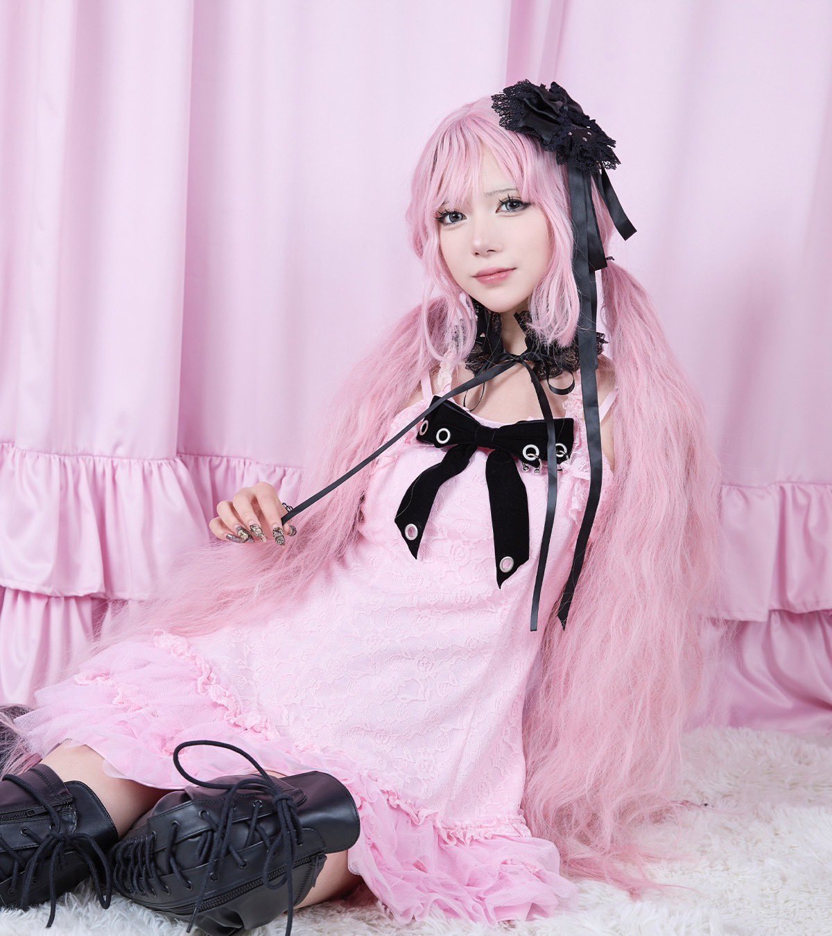 ワンピース AVENCHUMU Punkish Bad Girl Lace onepiece Punkish Bad Girl Lace onepiece AVENCHUMU - メルカリ