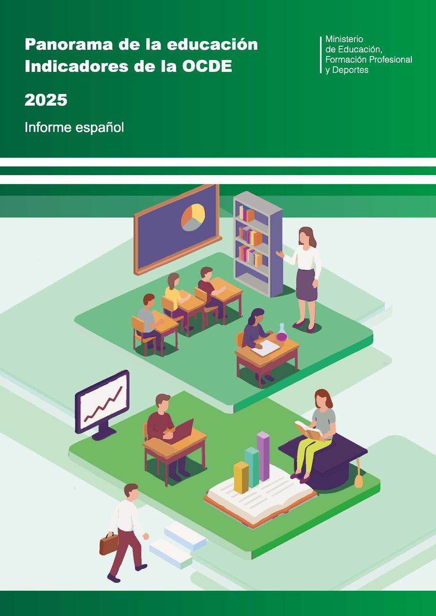 Consulta las novedades en la web del
<a href="/CEFyCA/">CEFyCA</a>
cefyca.catedu.es/publicado-el-p…
La OCDE publica cada año una recopilación de estadísticas e indicadores de los sistemas educativos de sus 38 Estados miembros, y otros países asociados. oecd.org/en/publication…
<a href="/educaINEE/">Educación INEE</a> <a href="/OECD/">OECD ➡️ Better Policies for Better Lives</a> <a href="/OECDEduSkills/">OECD Education</a>