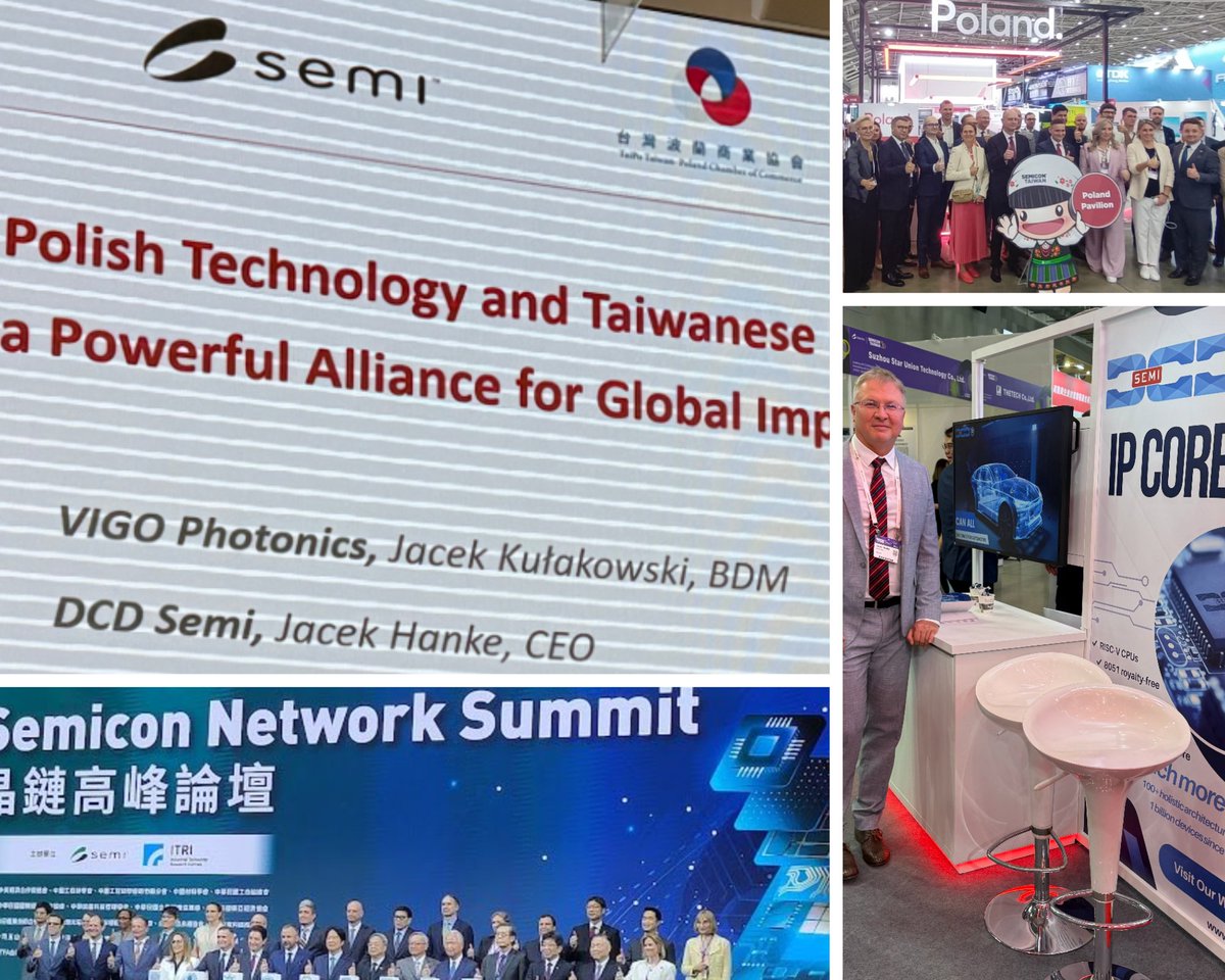 🚀 SEMICON Taiwan is open!
From Poland to Taipei, DCD-SEMI is here to showcase our IP cores and connect with the brightest minds in the semiconductor industry
We’re here all week – visit the DCD-SEMI booth and let’s turn bold ideas into silicon reality.💡
#SEMICONTaiwan #DCDSEMI