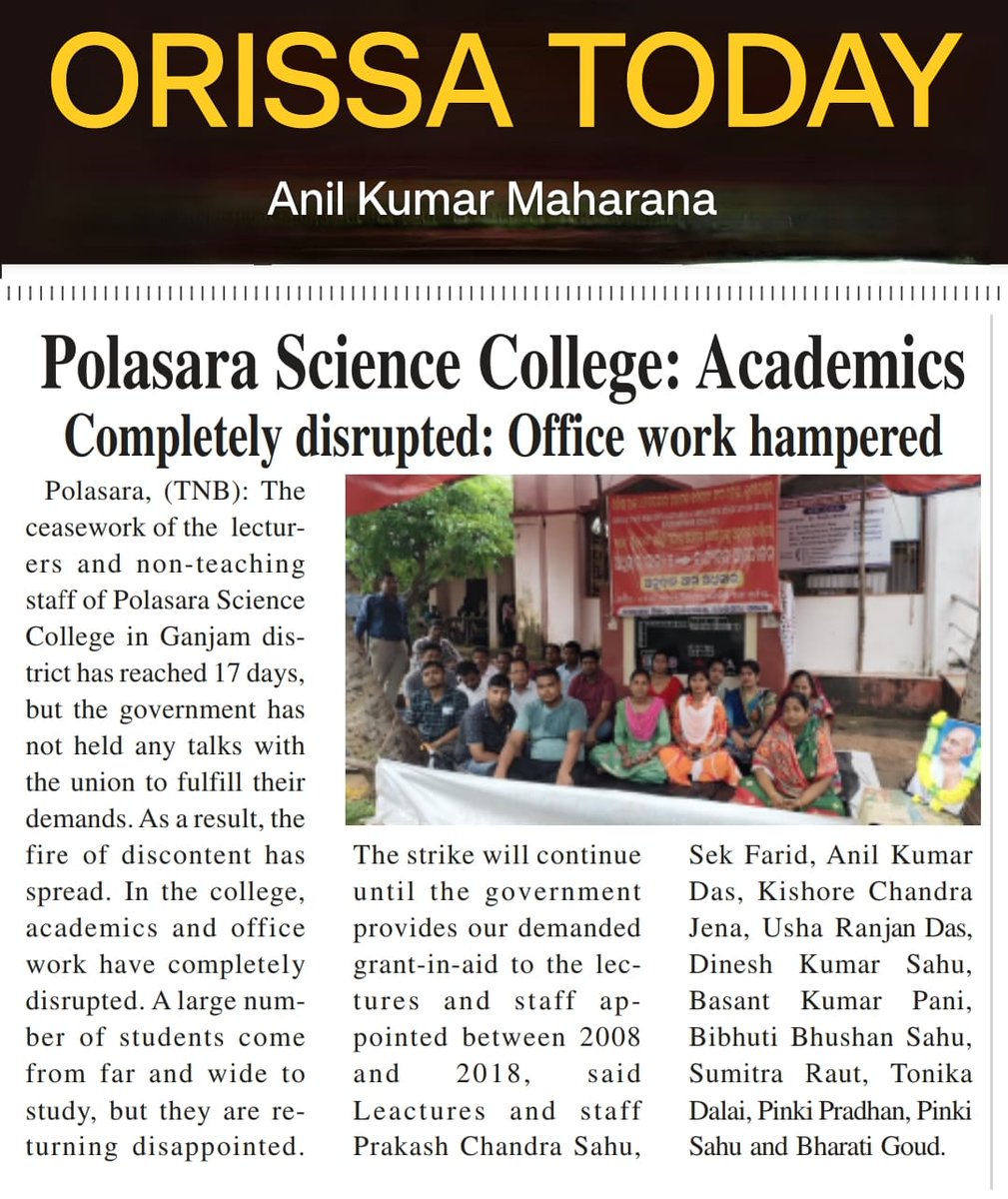 Priyabr02682192's tweet photo. It's our humble request before Hon'ble CM @MohanMOdisha to take immediate policy decision for the Extention of #GIA 2008 to 2018.
#jayjagannath 
#GIA2008_2018
#OSNLEA
#pendown 
@PMOIndia 
@CMO_Odisha 
@BhaktaCharanDas
@BJP4Odisha
@DHE_Odisha 
@dpradhanbjp
@aravind_od_ias https://t.co/y7TSofZnuu