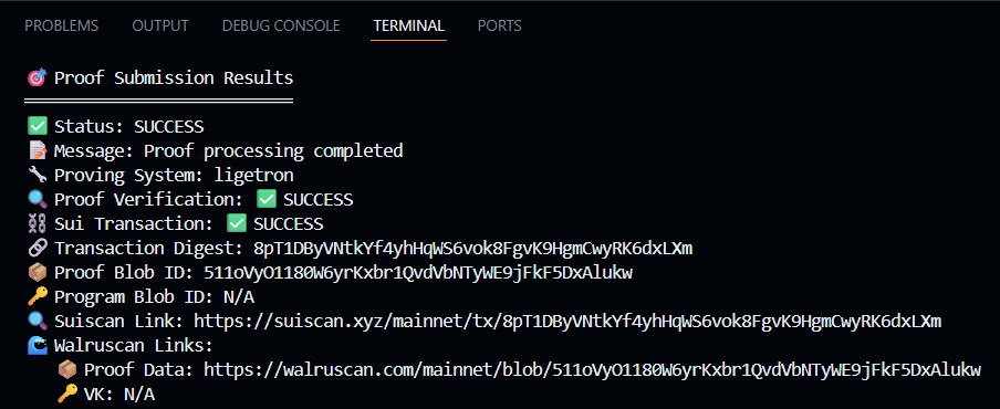 Naresh26629292's tweet photo. @SoundnessLabs testnet is going awesome with having new experiences in the field .

Proof Submission sucessfully done .

#soundness #walrus #SUI https://t.co/3ts7OcVAz6