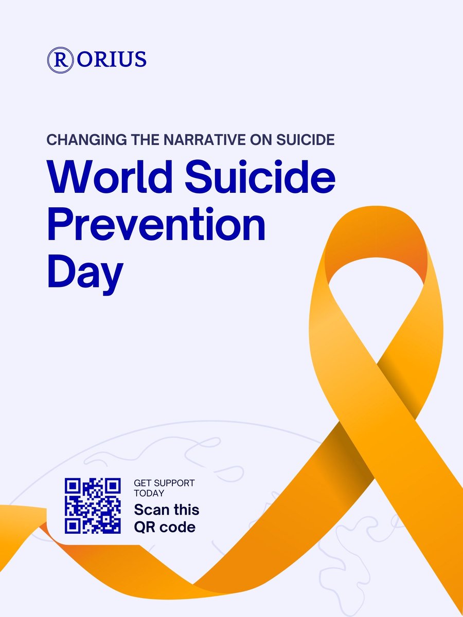 oriusmedical's tweet photo. Every 40 seconds, someone loses their life to suicide. Yet, every single one of those lives could have been saved with timely support, compassion, and connection. 💛

At Orius Medical, we stand with the global community in saying: “Suicide is preventable”.

#ChangeTheNarrative https://t.co/2gSLpNqNLe