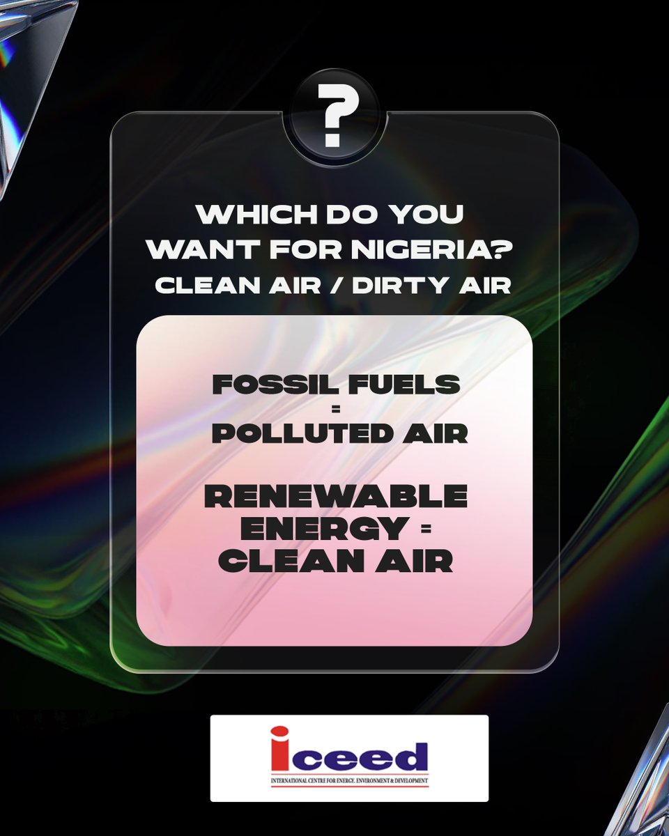 We control our choices, but not their consequences. 🌍

Choose clean air.
Choose renewables.
Choose a better future.
#CleanAir #Renewables #ClimateActionNow