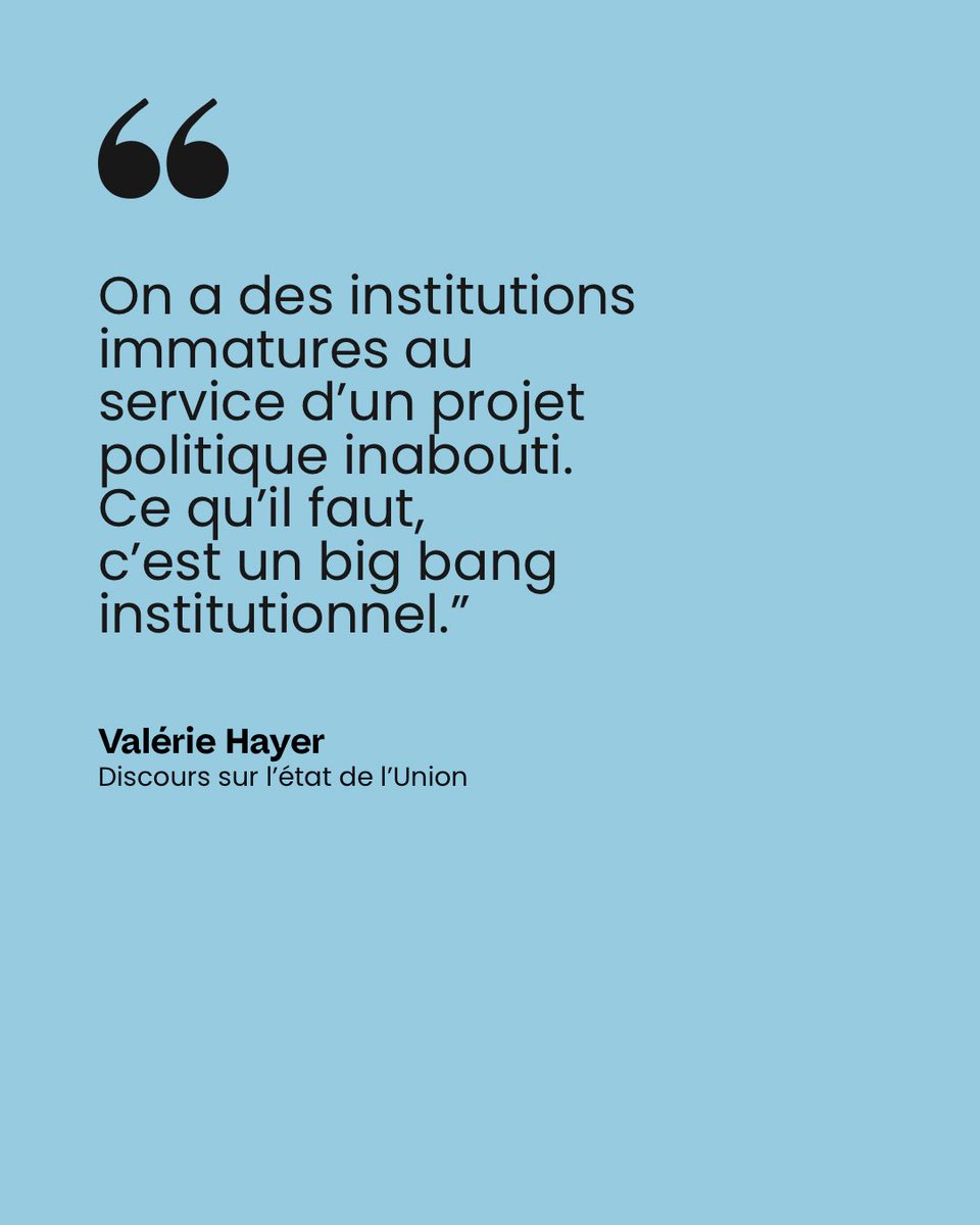 Valérie Hayer (@valeriehayer) on Twitter photo Ce que <a href="/RenewEurope/">Renew Europe</a> demande, c’est une grande Convention d’urgence.
• Fin de l’unanimité au Conseil sur les sanctions et sur les questions fiscales
• Listes transnationales
• Plus de pouvoirs pour le Parlement européen
• Et plus de pouvoir pour le ou la Présidente de la Ce que <a href="/RenewEurope/">Renew Europe</a> demande, c’est une grande Convention d’urgence.
• Fin de l’unanimité au Conseil sur les sanctions et sur les questions fiscales
• Listes transnationales
• Plus de pouvoirs pour le Parlement européen
• Et plus de pouvoir pour le ou la Présidente de la