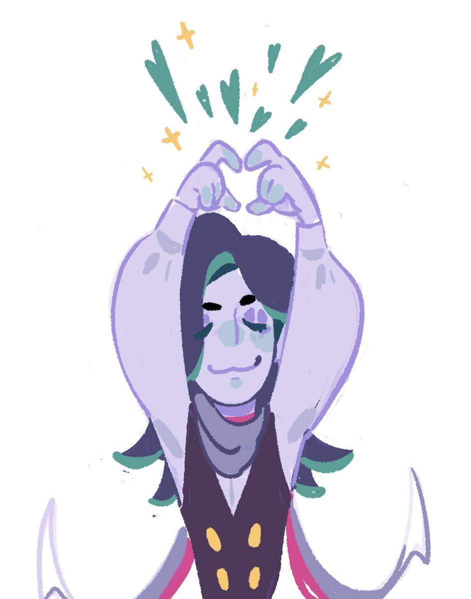 mega malamar is dropping today ig and my gijinka randomly got notes in these days, this is frying me