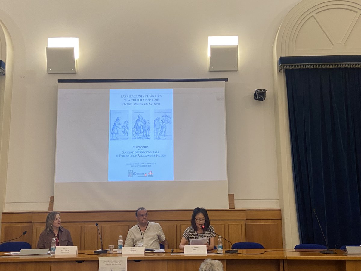 Carmen Hsu continúa con su intervención: "El reino de Cucaña en tres relaciones de sucesos en pliegos sueltos poéticos del siglo XVII y su conexión con el Criticón de Gracián" #SiersXI