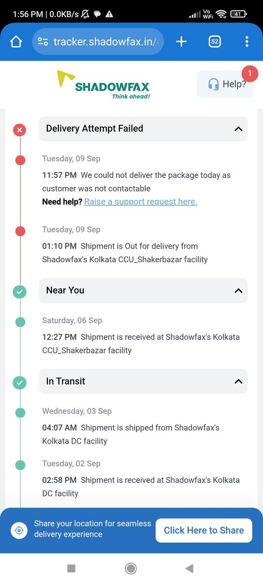 manaliguddidey's tweet photo. I sincerely hope @shadowfax_in takes this seriously and addresses such behavior, because customers shouldn’t be left stranded after placing their trust in your service. https://t.co/pqsvBeasvL