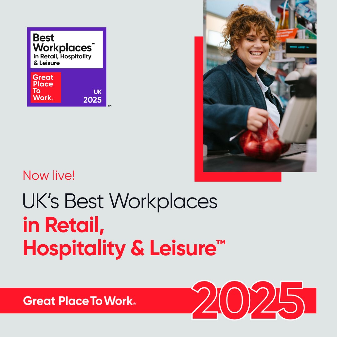 GPTW_UK's tweet image. 📢 NEW LIST ALERT 📢

It's our fourth sector-specific UK's Best Workplaces List of the month: discover the retail, hospitality &amp;amp; leisure organisations supporting their employees to thrive: hubs.ly/Q03CKw8-0

#ukbestworkplaces