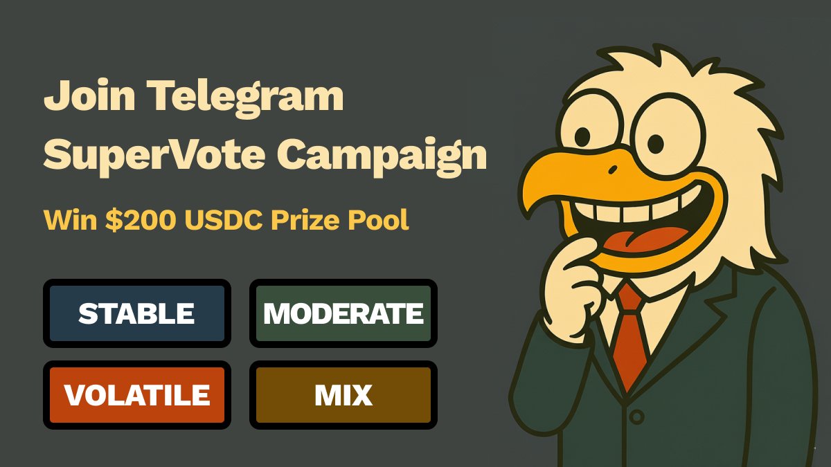 SuperIntent (@superintent_ai) on Twitter photo 🚨 SuperVote #Airdrop Campaign III is LIVE 🚨
💰 200 $USDC Prize Pool
🗓️ 2025/09/10 - 2025/09/15 10:00 UTC
$100 USDC - X #Giveaway
1️⃣ Follow <a href="/SuperIntent_AI/">SuperIntent</a> + Like & RT this post
2️⃣ Join Telegram ➜ t.me/superintentAI
3️⃣ Tag 3 frens and leave your Telegram handle in the 🚨 SuperVote #Airdrop Campaign III is LIVE 🚨
💰 200 $USDC Prize Pool
🗓️ 2025/09/10 - 2025/09/15 10:00 UTC
$100 USDC - X #Giveaway
1️⃣ Follow <a href="/SuperIntent_AI/">SuperIntent</a> + Like & RT this post
2️⃣ Join Telegram ➜ t.me/superintentAI
3️⃣ Tag 3 frens and leave your Telegram handle in the