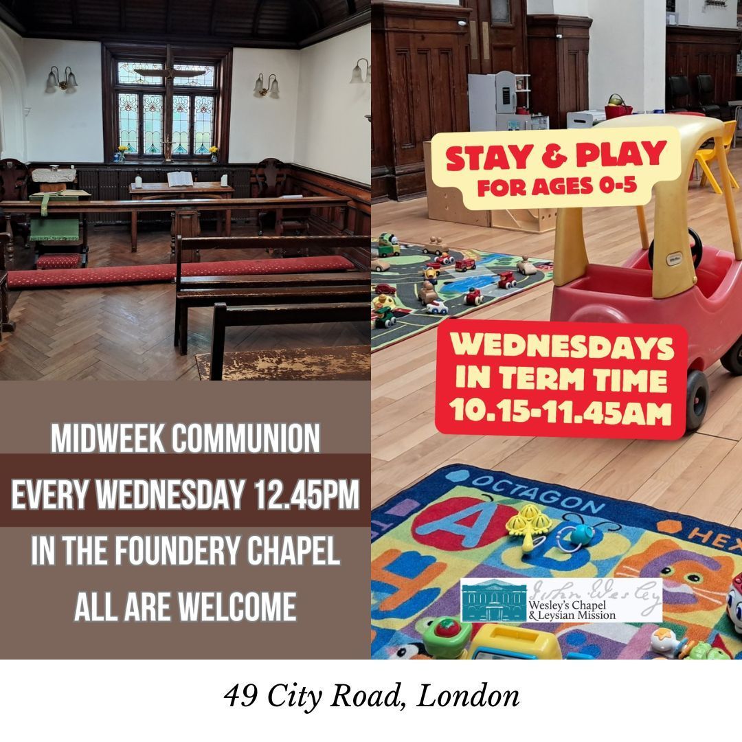 Morning Prayer is Livestreaming now: youtube.com/@WCLM/streams 
Stay &amp; Play will be from 10.15am
We'll have Holy Communion at 12.45pm