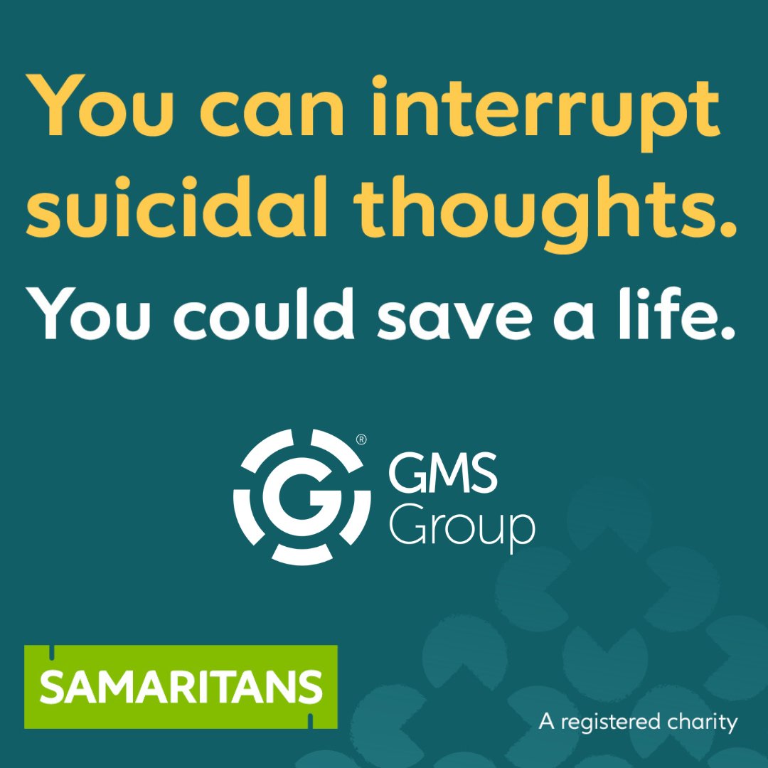 This #WorldSuicidePreventionDay, we're sharing an important message from @Samaritans : If you think someone might be suicidal, take action, interrupt their thoughts and show them you care. 💚 To find out how, visit samaritans.org/WSPD