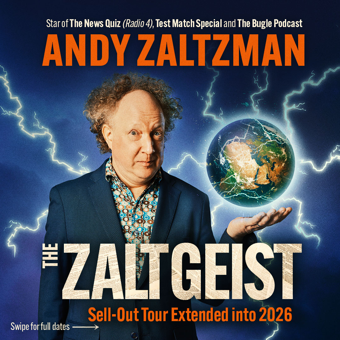 HatFactoryAC's tweet image. Thrilled to share that Andy Zaltzman will perform a Tour Warm-Up for 'The Zaltgeist' on 31 Jan 2026!

🎟️ Tickets available NEXT FRIDAY, 19th Sept at 10am on culturetrust.com. 

#WhatsOnLuton #LutonEvents #ThingsToDoInLuton #LutonComedy #LiveComedy #AndyZaltzman