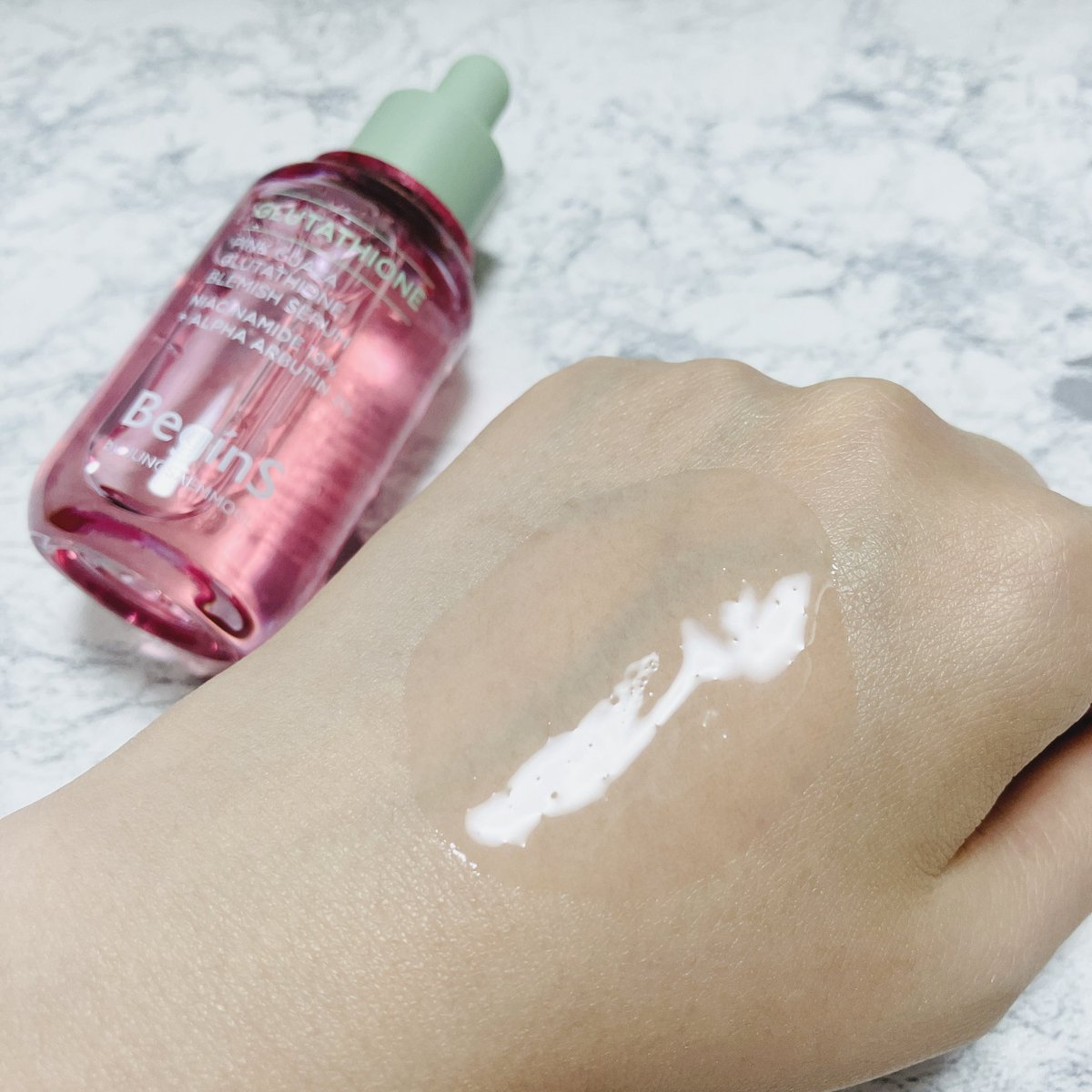 #PR
BeginS（ビギンス）の「ピンクグァバグルタチオン痕跡セラム」
気になる肌悩みに、頼れる1本でした！

✔ 純度99%のリポソームグルタチオン（100ppm）配合
✔ ナイアシンアミド10%の高含量処方
✔ シミ・跡をトータルケアしてくれる“跡集中ターゲティングセラム”