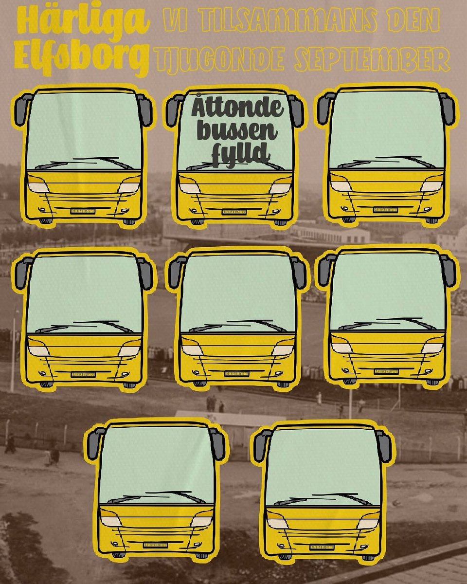 Buss nummer 9 fylls nu till GAIS borta! 

Kort resa, fet uppladdning och klack på övre etage på Gamla Ullevi! 

Nu kör vi: elfsborg.ebiljett.nu/Tickets/Select…