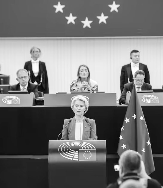 v_joron's tweet image. Von der Leyen ce matin à #Strasbourg 1h30 de blabla et il en ressort une priorité à l’Ukraine, aux batteries électriques et à la censure.❌

😡Silence sur les crises démocratiques, économiques #Pfizergate et migratoires.
L’UE de Von der Leyen, est une union néfaste pour nos États