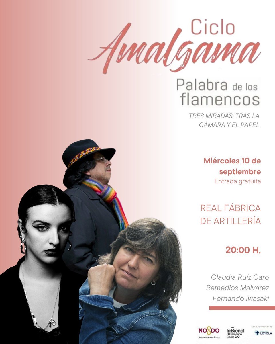 flamencoradio's tweet image. Vuelve el Ciclo #Amalgama, Palabra de los flamencos, de la mano de @laBienal | #FlamencoRadio @artilleriasev @RemeMalvarez @Ayto_Sevilla @iaflamenco

🔗 csur.red/egAZ50WUly7