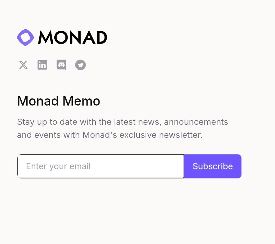 Subscribe to Monad's newsletter 

monad.xyz/newsletter

Why? Idk man just do whatever the official account says

Ps: If you're having añy issues just use VPN
