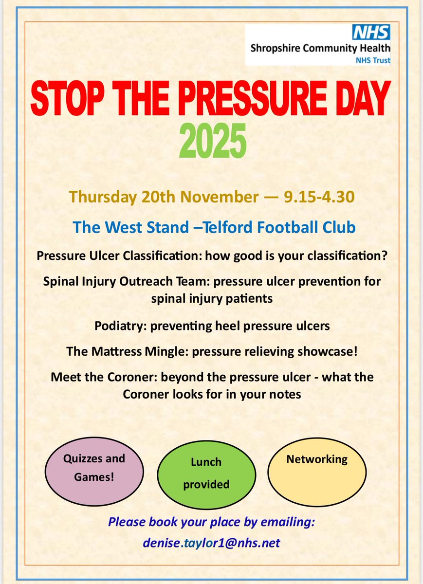 It’s almost that time again… #stopthepressure <a href="/ShropCommHealth/">Shropshire Community Health</a>
