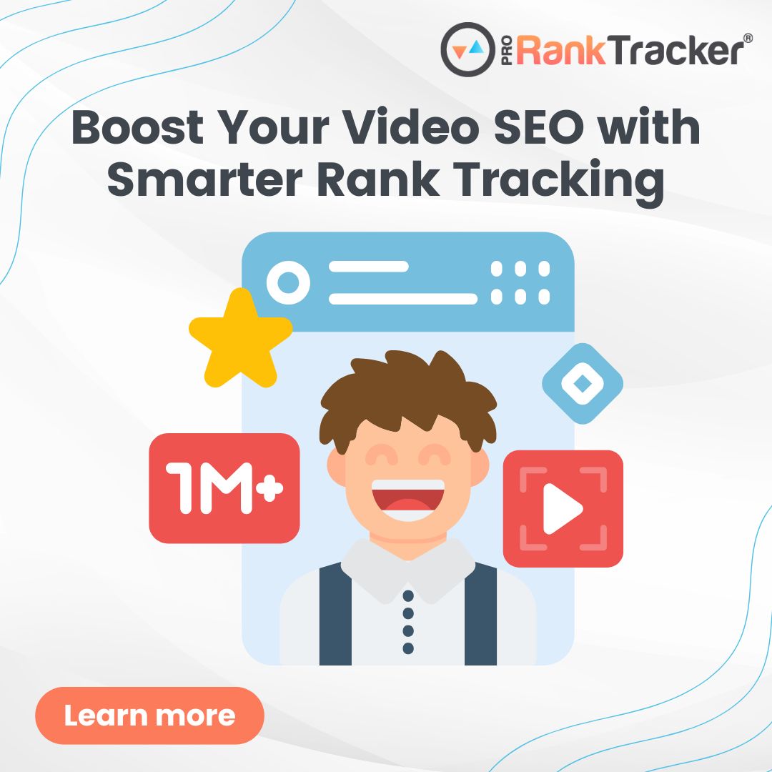 ProRankTracker's tweet image. As a Video Marketer or YouTuber, knowing how your videos rank is key to growing your channel, boosting engagement, and maximizing your #SEO impact. 

Answer 4 quick questions to discover how PRT can support your SEO efforts👇

proranktracker.com/solutions

#growth